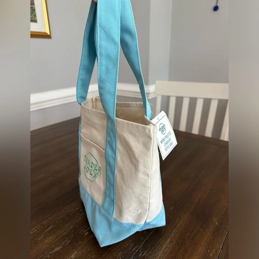 Trader Joe’s pastel tote bag
